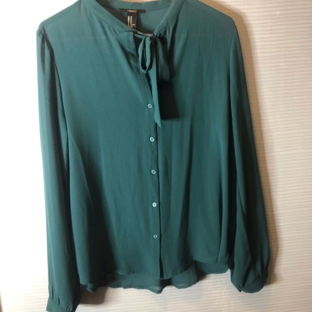 Teal Forever21 Top